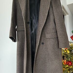 SANDRO Long-sleeved button coat